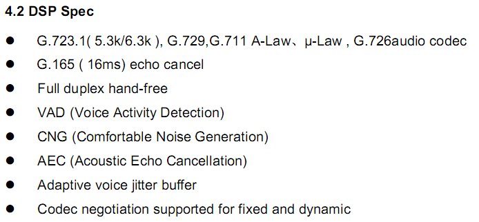 dsp specification